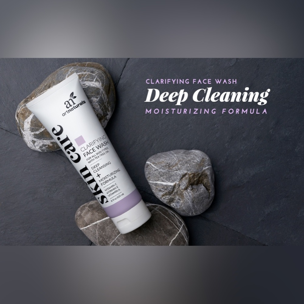 Artnaturals Clarifying Face Wash (8 Fl Oz / 236ml) -Deep Cleansing & Exfoliation